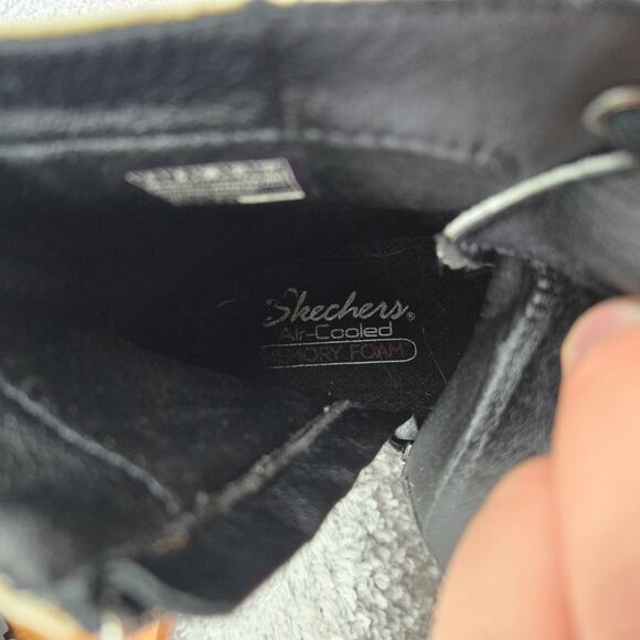 Skechers Urbs Forever Cool Patent Leather Zip Chunky Y2K Platform Boots Womens 8 - Picture 15 of 16